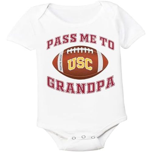 USC Trojans Southern California Pass Me To GrandPa Baby Bodysuit