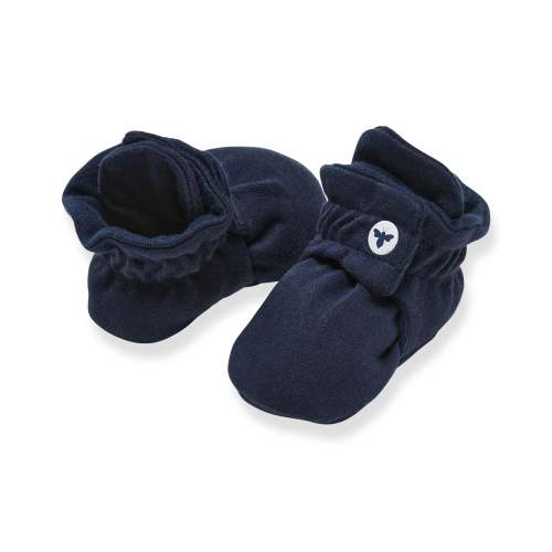 Solid Organic Cotton Baby Booties - Midnight – Burt's Bees Baby