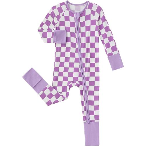 Baby Viscose from Bamboo Pajamas - Infant Boys Girls Footless Zippy Pjs Sleep 'N Play Clothes - One Piece Romper