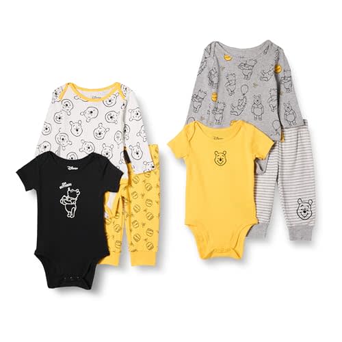 Amazon Essentials Disney | Marvel | Star Wars Unisex Babies' 6-Piece Outfit Set, Pack of 6