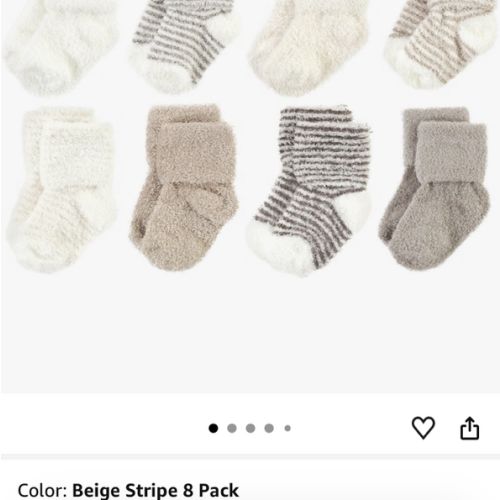 Hudson Baby Baby 8-pack Cotton Rich Newborn and Terry Socks