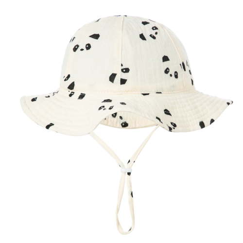 Lovskoo Infant Bucket Hat Wide Brim Baby Summer Sun Protection Floppy Fashion Print Sun-hat Outdoor Cute Sunscreen B 3-12 Months