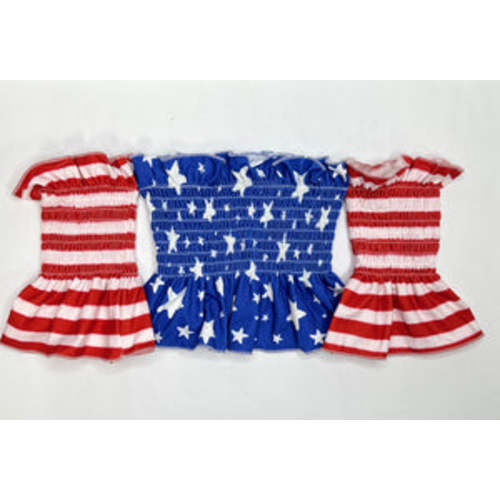 Patriotic Scrunch Top (FINAL SALE) – Bella-Breez Boutique