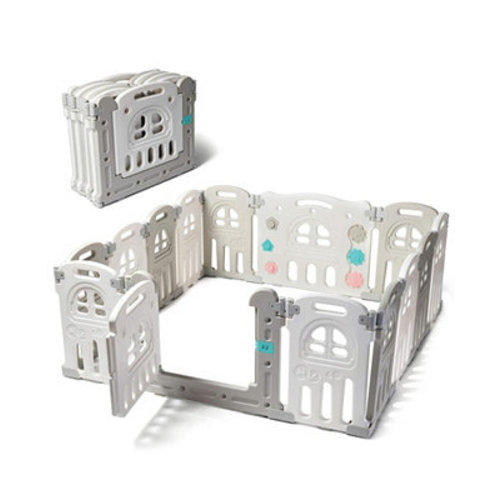 Foldable Baby Playpen 14 Panel - Kids Safety Activity Play Center