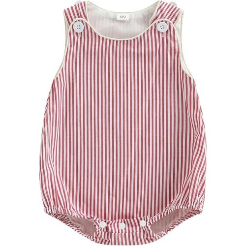 Kuriozud Unisex Newborn Baby Boy Girl Summer Clothes Sleeveless Bubble Romper Jumpsuit Overall Shorts Infant Clothing