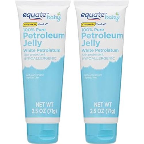 Equate Baby 100% Pure Petroleum Jelly, Net Wt 2.50 Oz (71 Grams) - 2 Pack