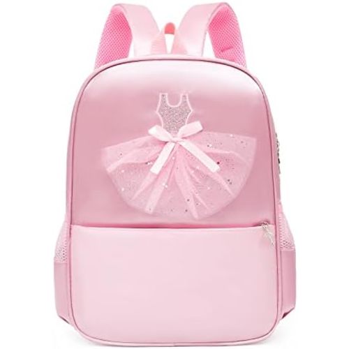 Dorlubel Cute Ballet Dance Backpack Tutu Dress Dance Bag with Key Chain Girls