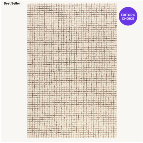 Melrose Checked Rug | Cream – Rugs USA