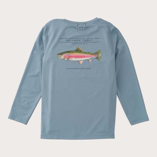 Boys' Performance Long-Sleeve Shirt – Arona Blue – Rainbow – PRODOH