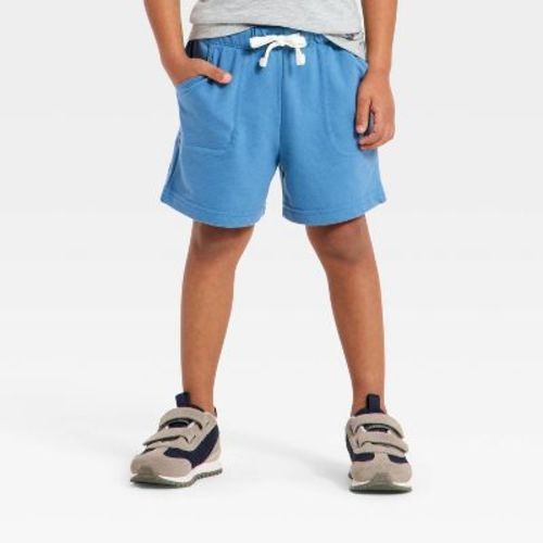Toddler Boys' Pull-On Knit Shorts - Cat & Jack™ Blue 4T