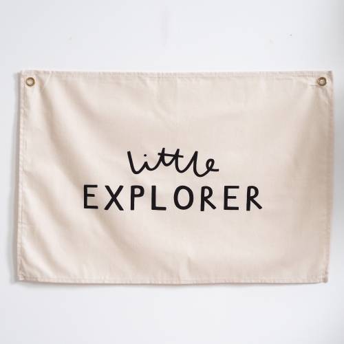 Little Explorer Wall Flag