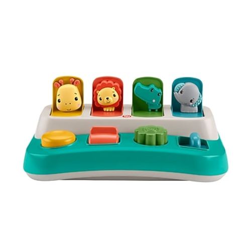 Fisher-Price Busy Buddies Pop-Up Infant Fine Motor Toy, Multicolored (HLM54)