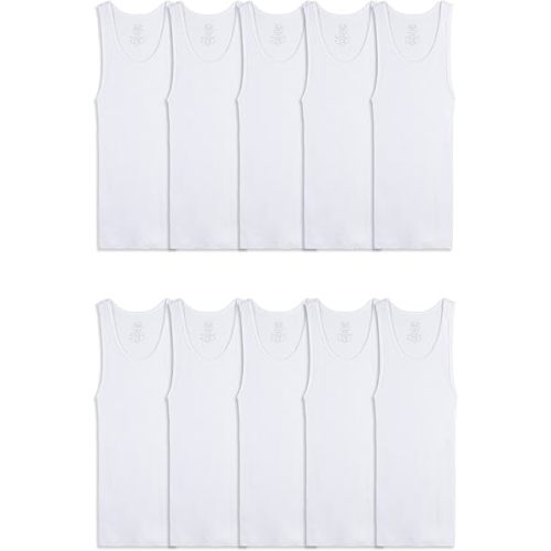 Fruit of The Loom Boys' Eversoft Cotton Undershirts, T Shirts & Tank Tops