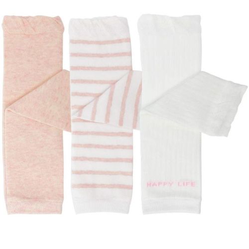 Wrapables Happy Legs Baby and Toddler Leg Warmers (Set of 3), Pink