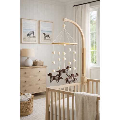 German Shorthaired Pointer Baby Mobile: GSP Nursery . Duck Hunting . Bird Dog . Dog Decor