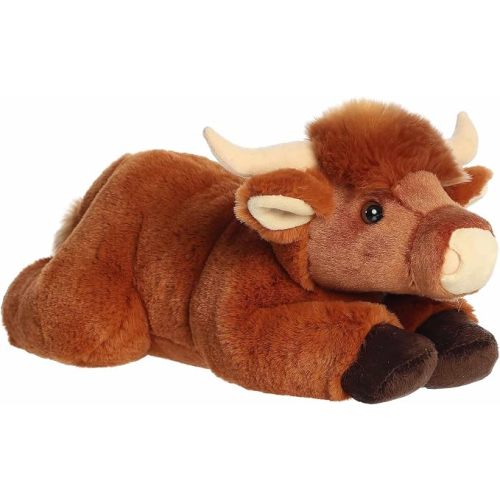 Aurora® Adorable Flopsie™ Craig Highland Cow™ Stuffed Animal - Used to Create Imaginative Play Adventures - Perfect for Birthdays, Kids and Adults, All Ages - Brown 13 Inches