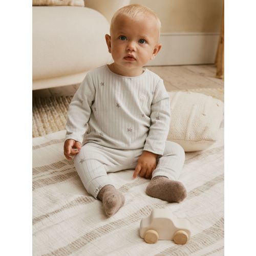 Grey Big Smiles Baby Top and Leggings Set (0mths-2yrs) (0mths-2yrs)