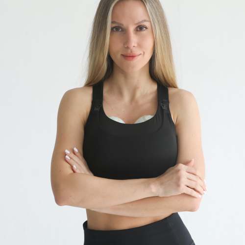 Venice High Impact Full Coverage Nursing Sports Bra (Noir)