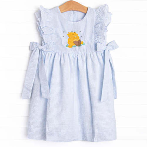 Hundred Acre Honey Applique Side Tie Dress, Blue – Stitchy Fish