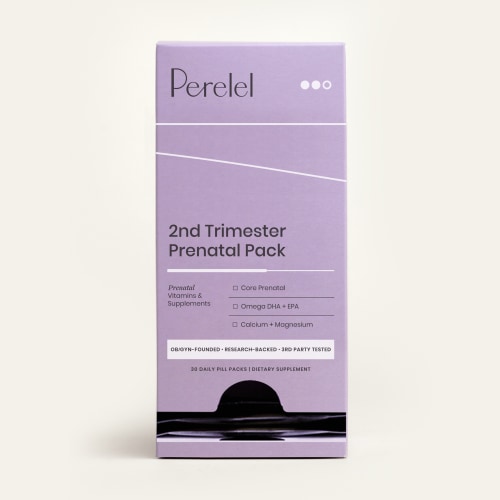 Second Trimester Supplements - Prenatal Pack | Third Party Tested | Perelel