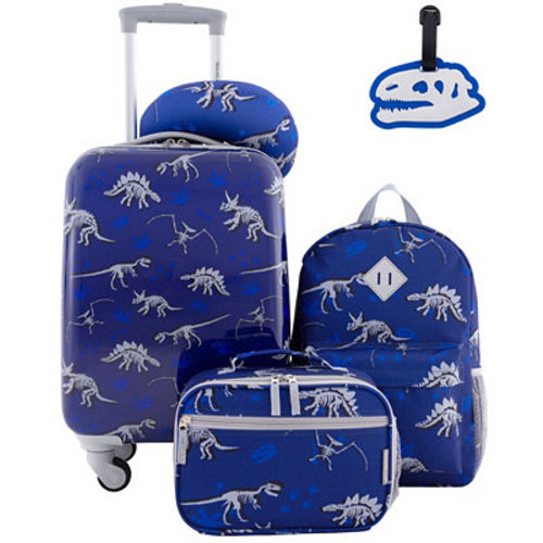 Kid's Hard Side Carry-On Spinner 5 Piece Luggage Set