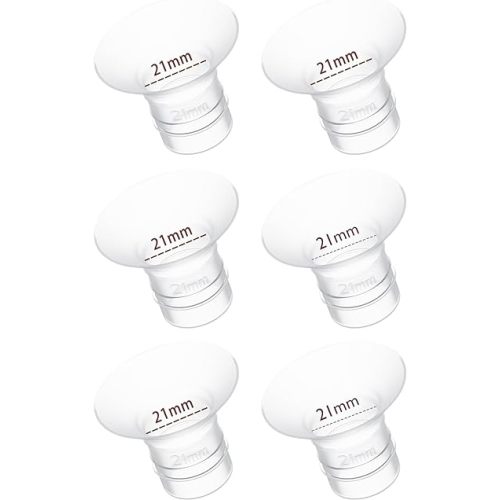 21mm Flange Insert 6PC, Compatible with 21mm Flange Spectra/Flange Inserts for Spectra Flange 21mm/Momcozy Wearable Breast Pump Flange Insert/Medela Flange 21mm/Elvie/Willow/TSRETE