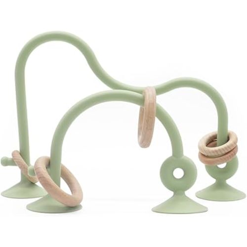 Montessori Toys for Babies 0-6 Months, High Chair Toys with Suction Cups for Babies, Suction Cup Toys for Toddlers 1-3, Kids Baby Sensory Toys, Silicone Baby Teething Toys for 6-12 Months