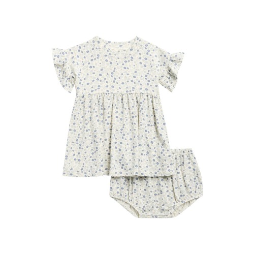 Ditsy Babydoll Dress With Bloomers
