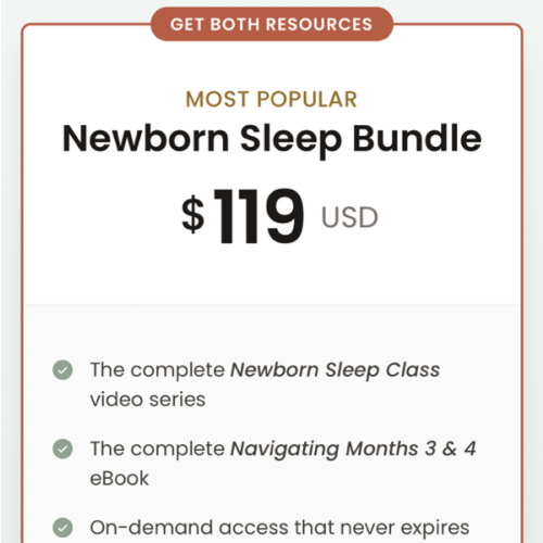 Newborn Sleep Bundle | Taking Cara Babies Class