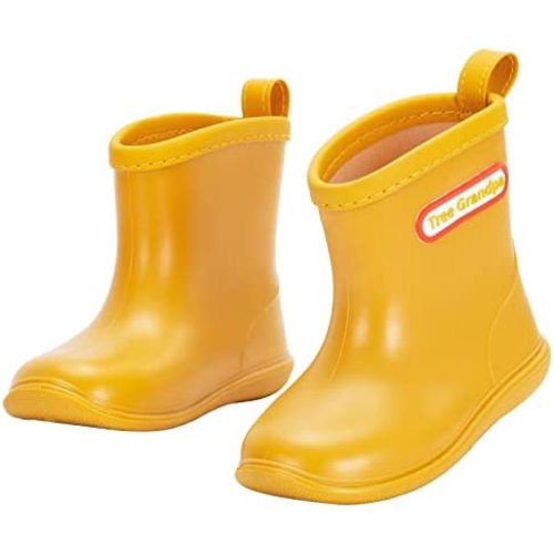 Toddler Kids Rain Boots for Boys Girls Easy-on Lightweight Waterproof Rainboots Baby