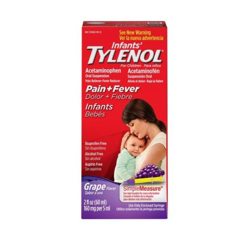Infants' Tylenol Pain Reliever+Fever Reducer Liquid - Acetaminophen - Grape