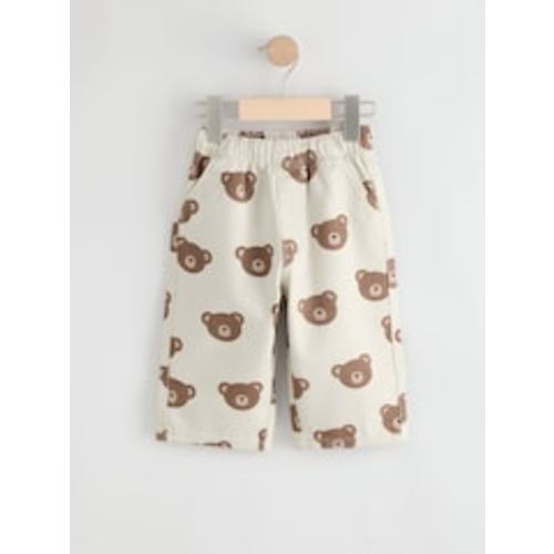 Buy Ecru Cream Bear Pull On Wide Trousers (3mths-7yrs) from Next USA