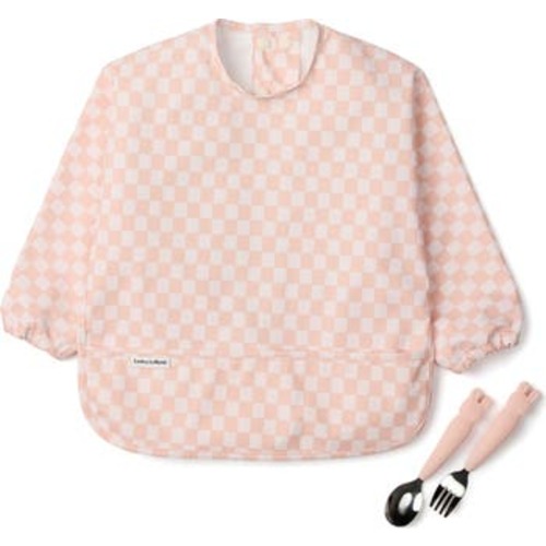 Long Sleeve Bib & Learning Utensils Set