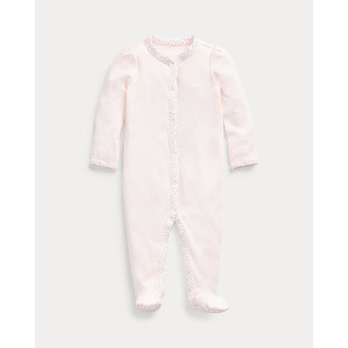 Floral-Trim Coverall | One-Pieces BABY GIRL (0-24 months) | Ralph Lauren