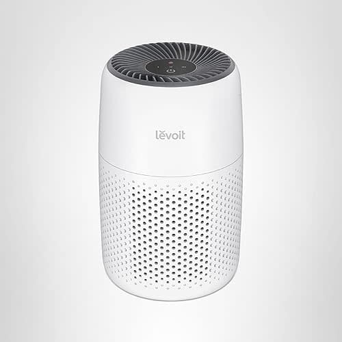 LEVOIT Air Purifiers for Bedroom Home Dorm, 3-in-1 Filter Cleaner with Fragrance Sponge for Better Sleep, Filters Smoke, Allergies, Pet Dander, Odor, Dust, Office, Desktop, Core Mini-P, White