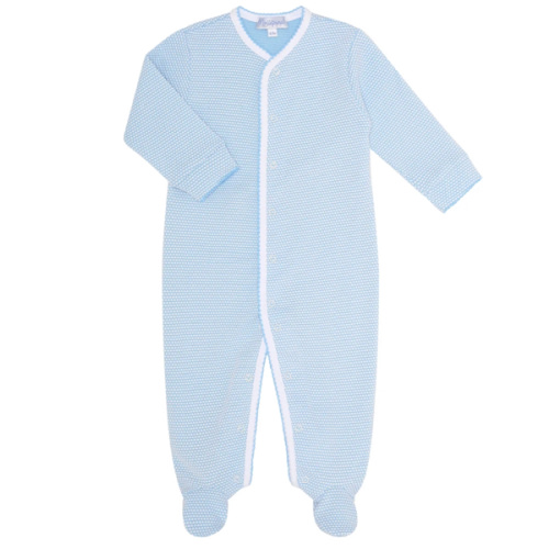 Blue Bubble Baby Footie