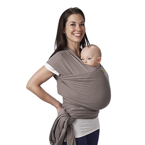 Boba Baby Wrap Carrier Newborn to Toddler - Stretchy Baby Wraps Carrier - Baby Sling - Hands-Free Baby Carrier Wrap - Baby Carrier Sling - Baby Carrier Newborn to Toddler 7-35 lbs (Grey)