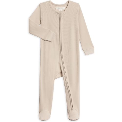 Colored Organics Baby Zip-Up Footed Sleeper with 2-Way Zipper - Newborn Organic Cotton Pajamas