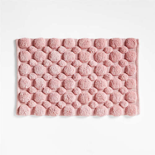 Kupla Pink 100% Organic Cotton Bath Rug