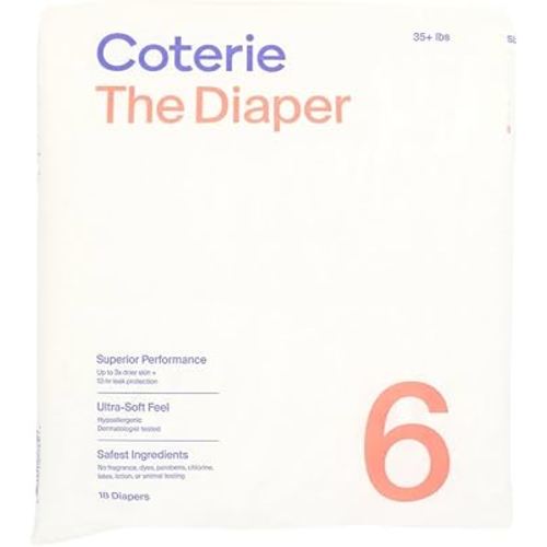 Coterie Diapers Size 6, 18 Ct