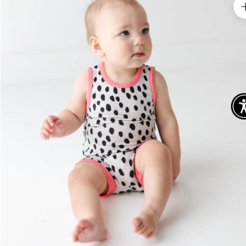 Pebbles Sleeveless Shorty Romper