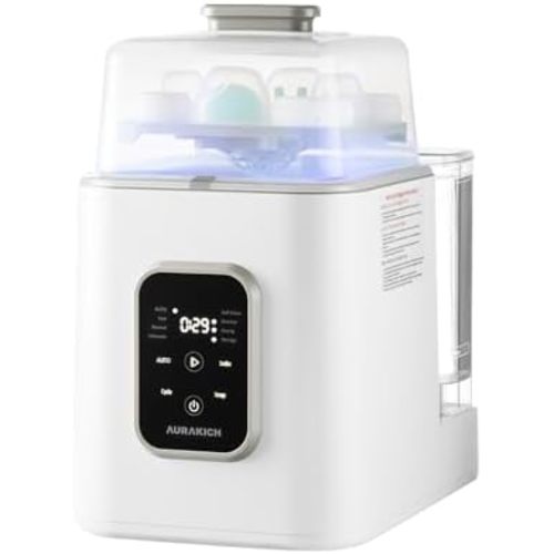 Baby Bottle Washer, Sterilizer & Dryer, Dual Water Intake
