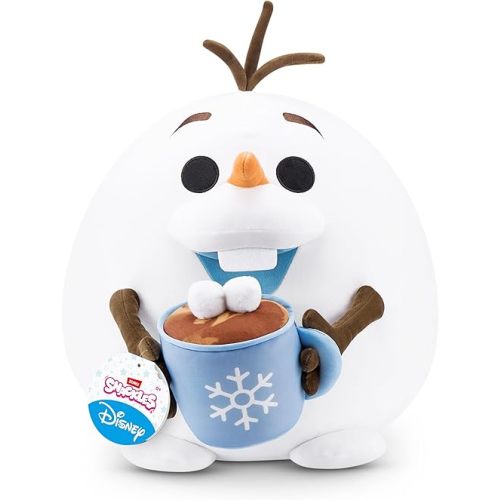 Snackles Disney 14-inch Plush (Olaf) by ZURU, Plush with Snack Accessory