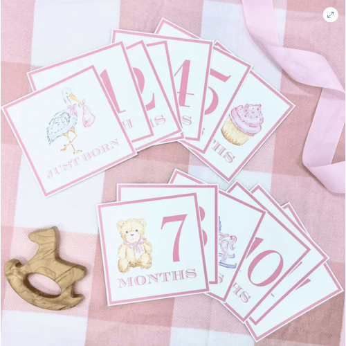 Sir Proper's Month Markers - Palm Beach Pink