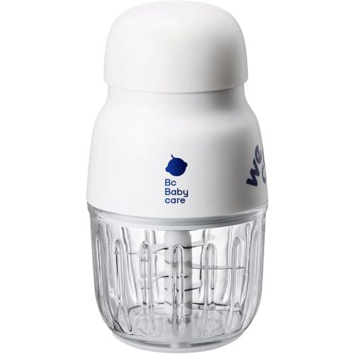 Bc Babycare Baby Food Maker-Glass Baby Puree blender for Fruit, Vegatable & Meat,Mini Food Processor for Potatoes, Grapes & Strawberries,White,10oz