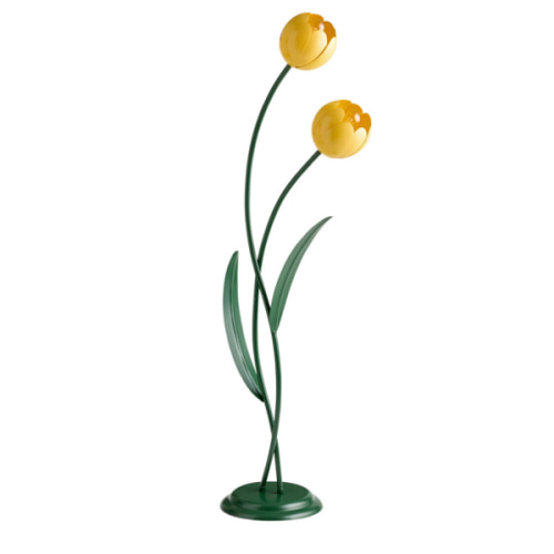 Metal Tulip Figural 2 Light Floor Lamp - World Market