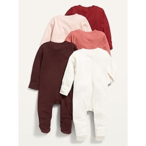 Unisex 2-Way-Zip Sleep & Play Footed One-Piece 5-Pack for Baby (3-6 months)