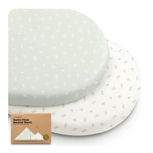 2-Pack Soothe Fitted Bassinet Sheets