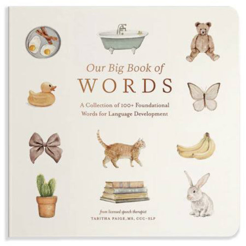 Our Big Book of First Words: A Collection of 100+ Foundational Words for Language Development (Tabitha Paige Children's Book Series)