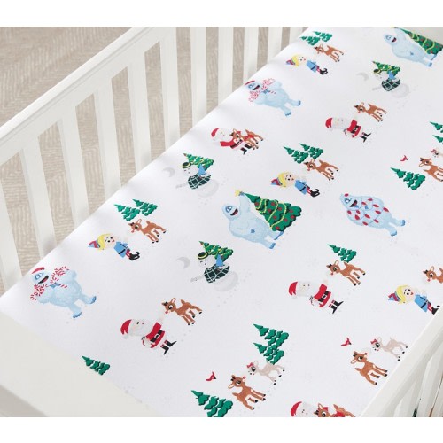 Rudolph® Organic Crib Fitted Sheet